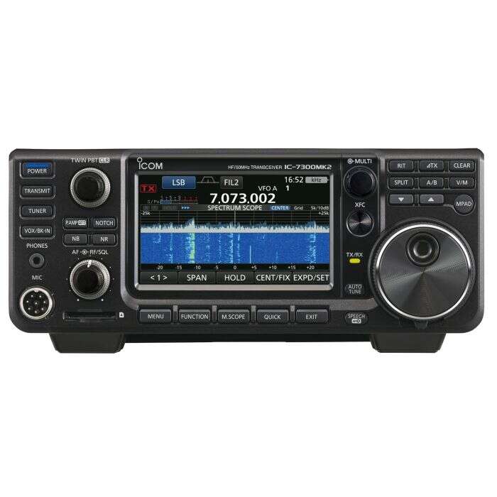 Icom IC-7300MK2 HF and 6 meter SDR base station ham radio transceiver